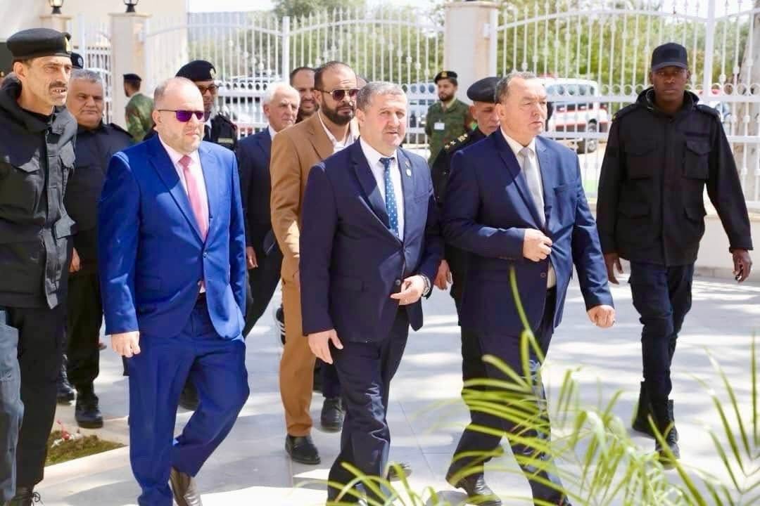 مراسم حفل افتتاح مبنى ديوان بلدية الزاوية الشمال